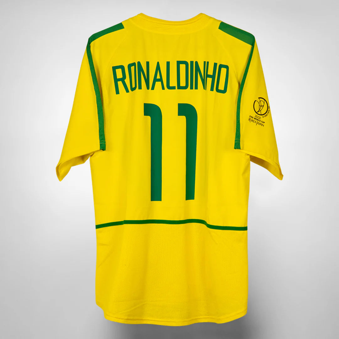 Brazil 2002 Home Kit Ronaldinho 11