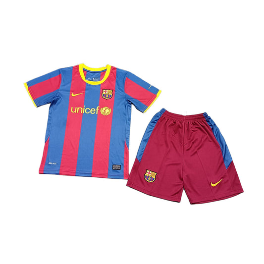 Barca 10/11 Kids Home Kit Messi 10