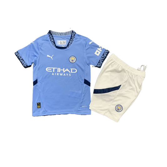 Man City 24/25 Kids Home Kit Haaland 9